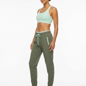All-in-motion Women's Green and Khaki Joggers-tracksuits